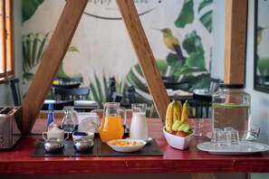 Komplett frokost er inkludert hver dag