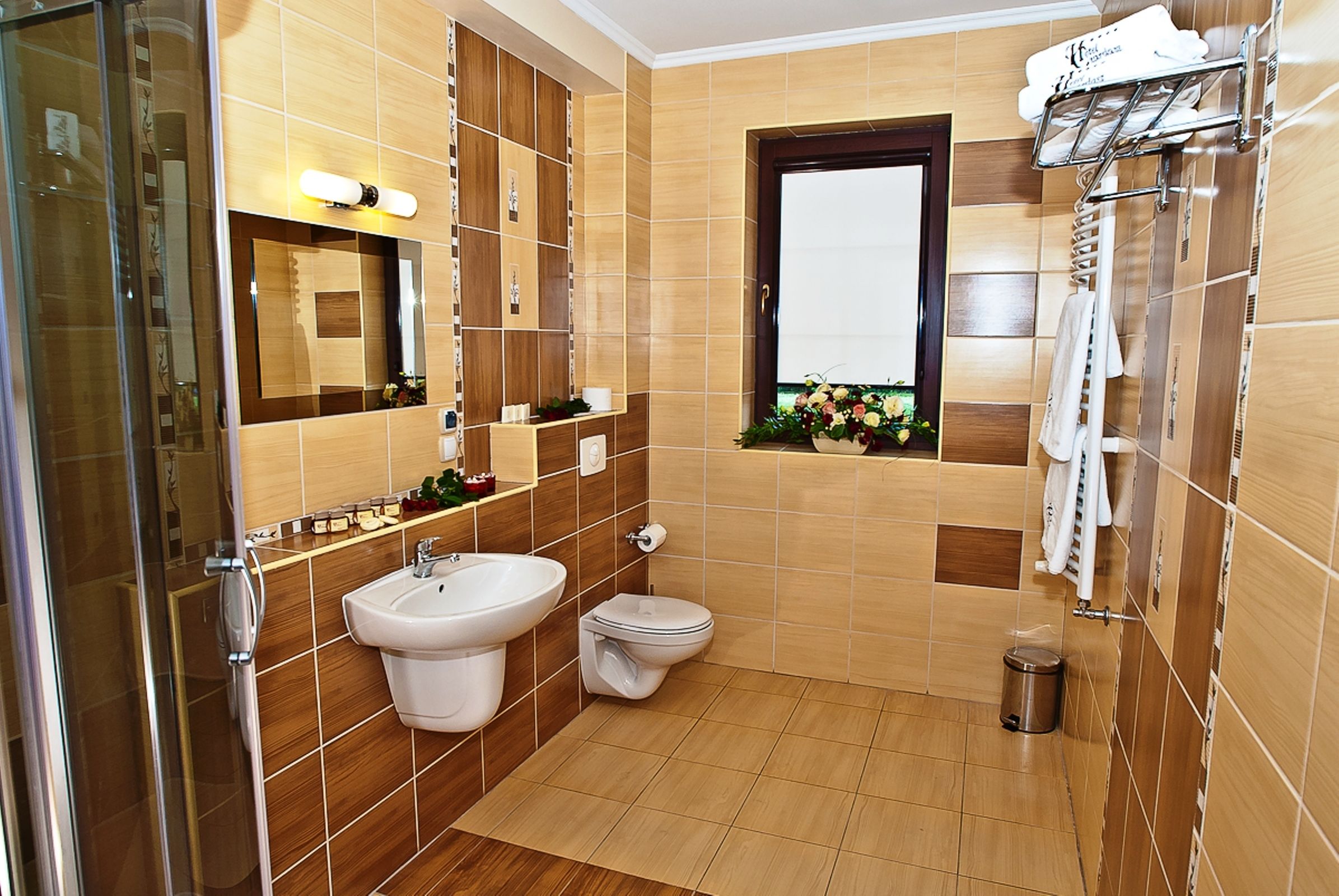 triple room | bathroom | shower, hair dryer, dressing gowns, towels