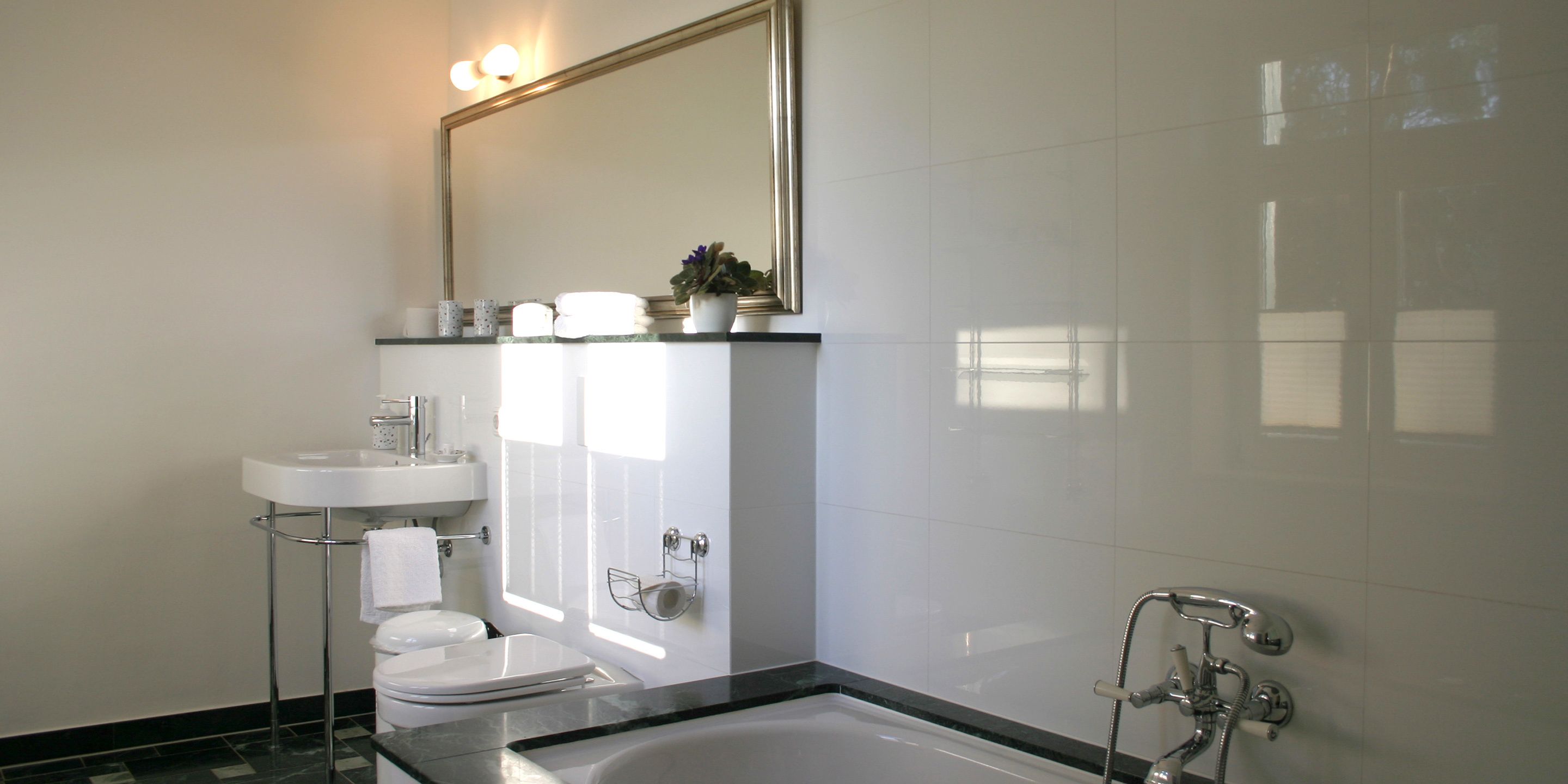 quadruple room (sleeping gallery) | bathroom | free toiletries, hair dryer, towels