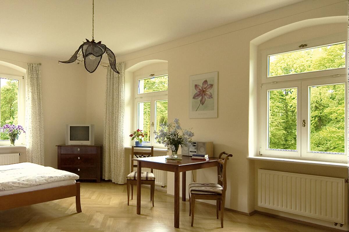 Habitación doble, vista al río | Ropa de cama hipoalergénica, camas Select Comfort y minibar