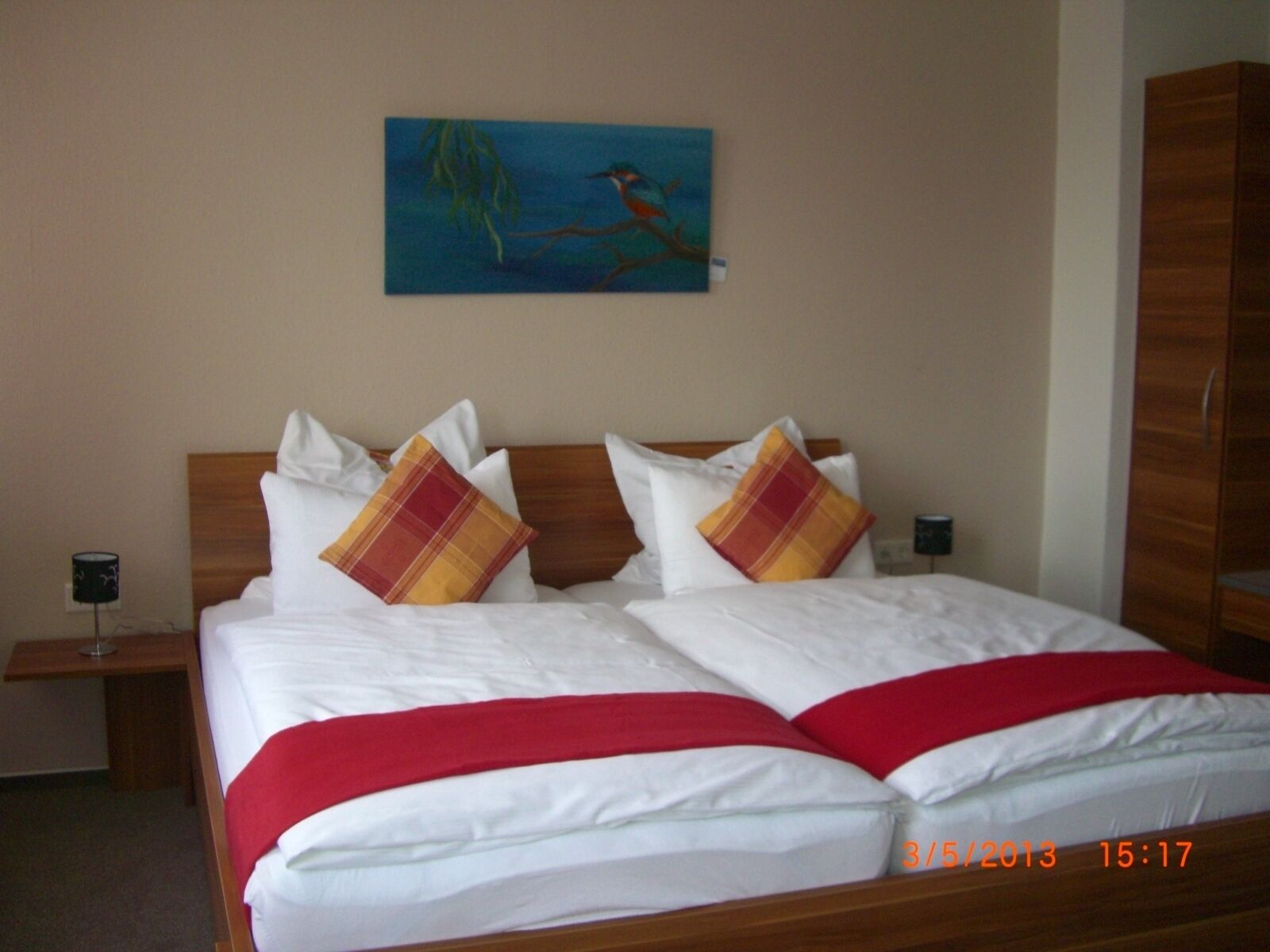 Hypo-allergenic bedding, desk, blackout curtains, soundproofing