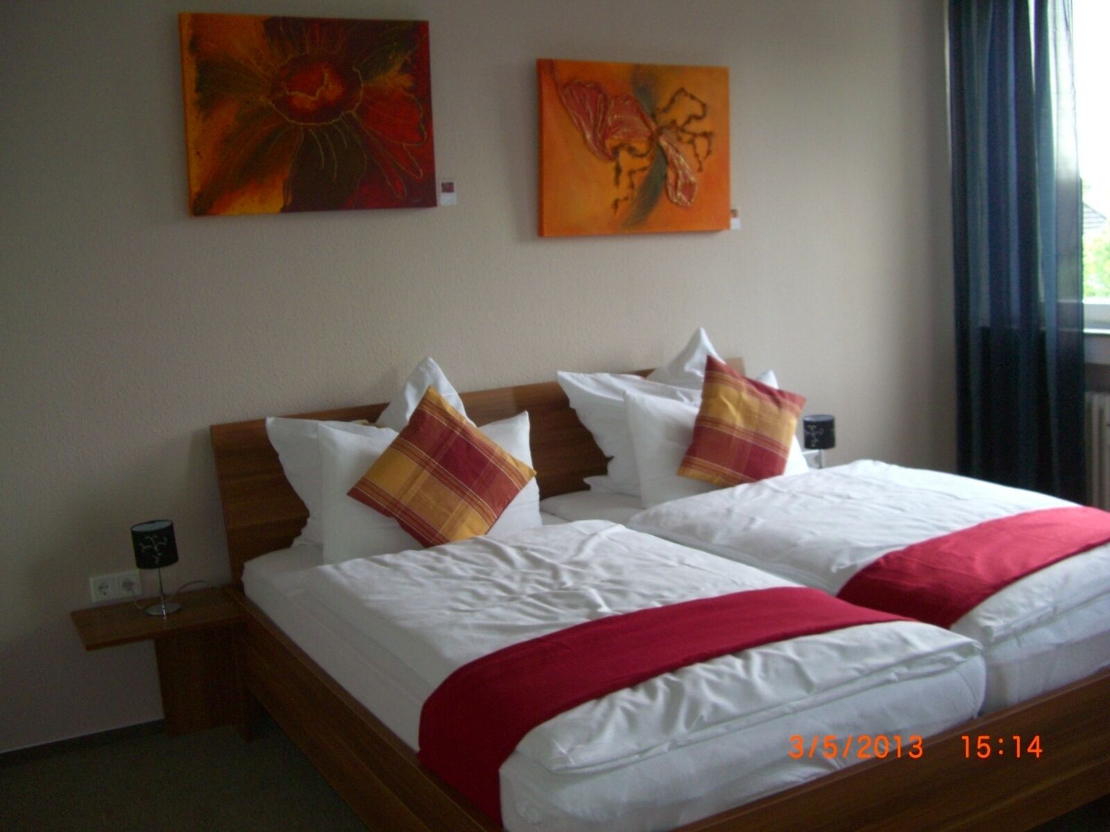 Hypo-allergenic bedding, desk, blackout curtains, soundproofing