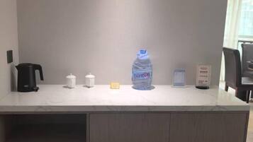 Minibar, in-room safe, alarm clocks