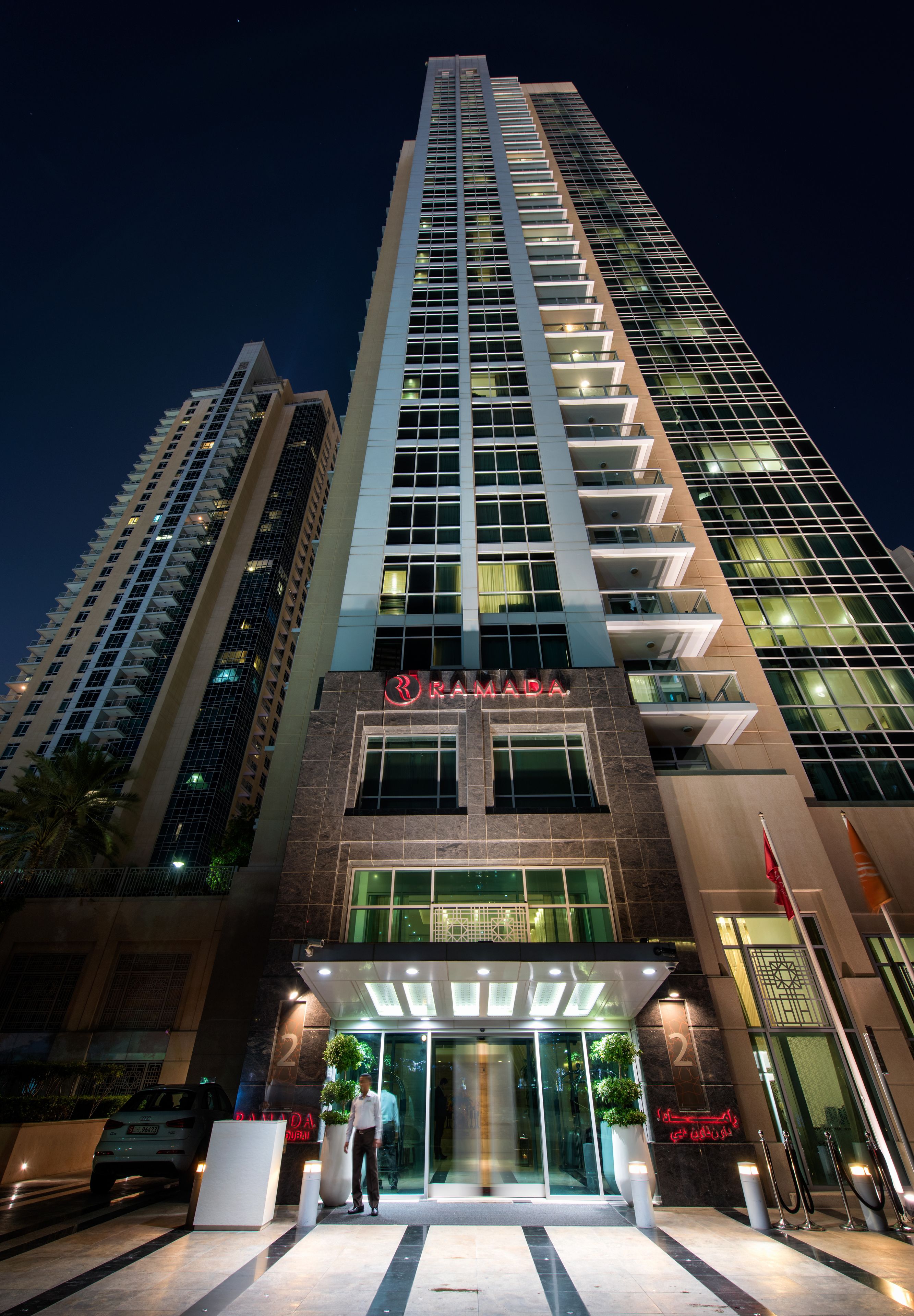 Front of property – evening/night