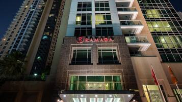 Front of property – evening/night