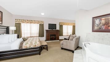 Suite, 1 King Bed, Non Smoking Jacuzzi  (Fireplace)