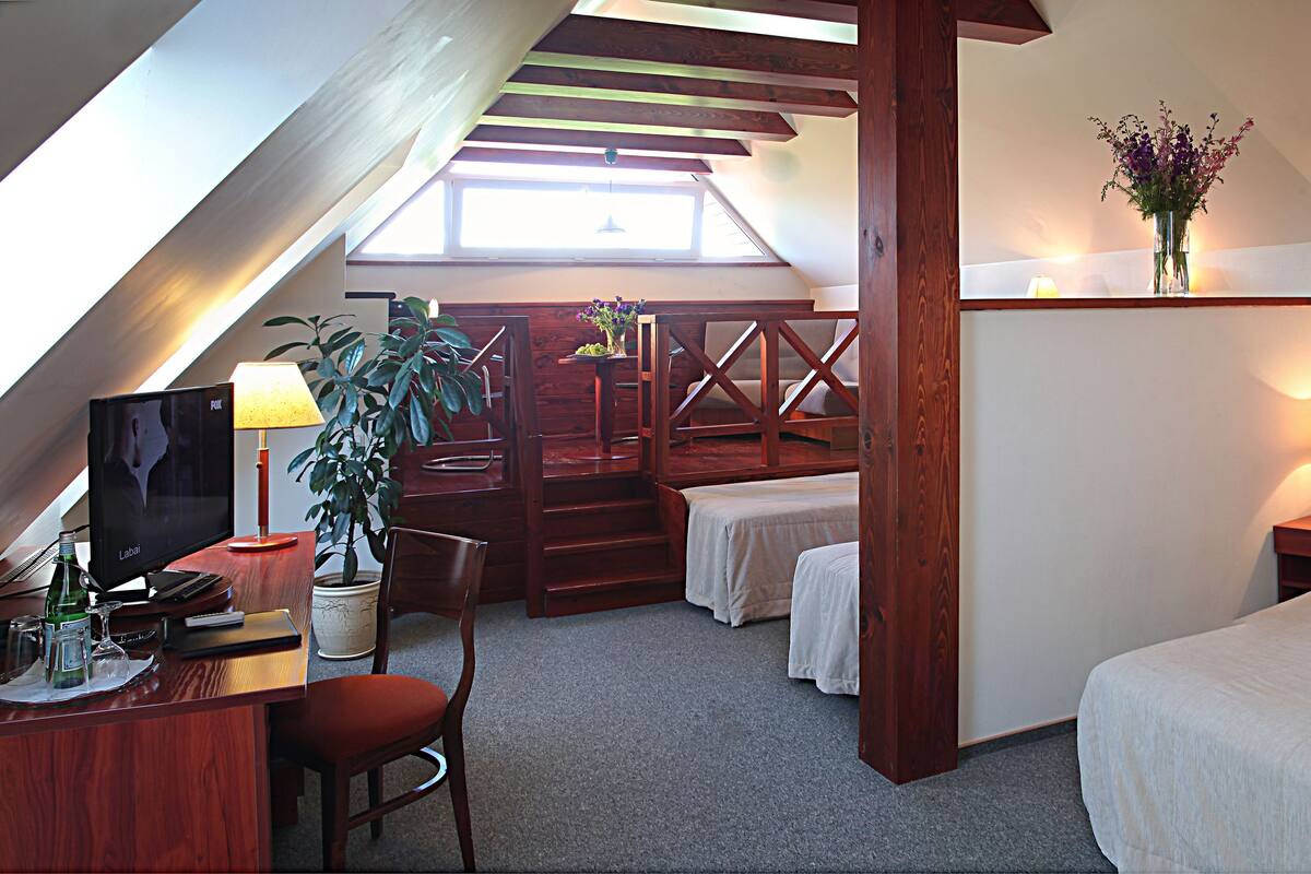 Quadruple Room | Pillowtop beds, minibar, in-room safe, desk