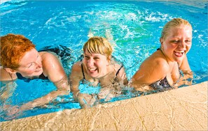 Indoor pool, outdoor pool