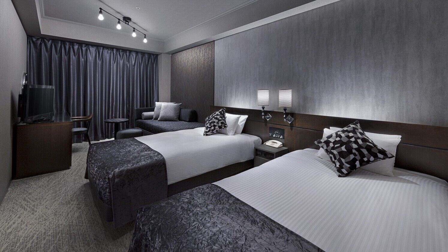 In-room safe, blackout drapes, iron/ironing board, bed sheets