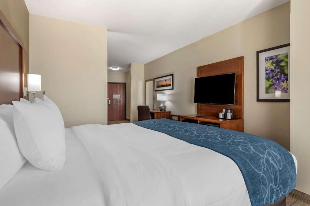Premium bedding, desk, iron/ironing board, free WiFi