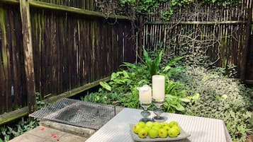 Familienapartment, 2 Schlafzimmer | Blick auf den Garten