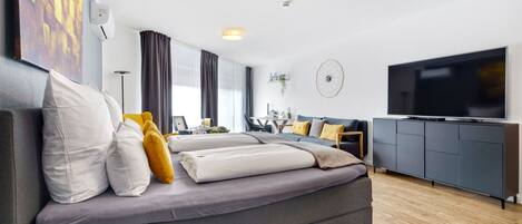 Ropa de cama hipoalergénica y minibar