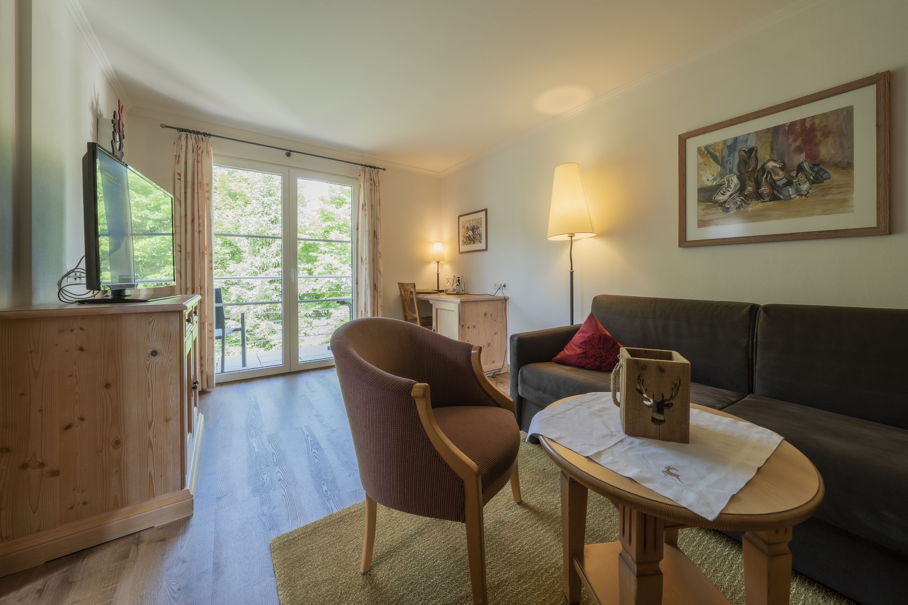 family apartment | living area | tv