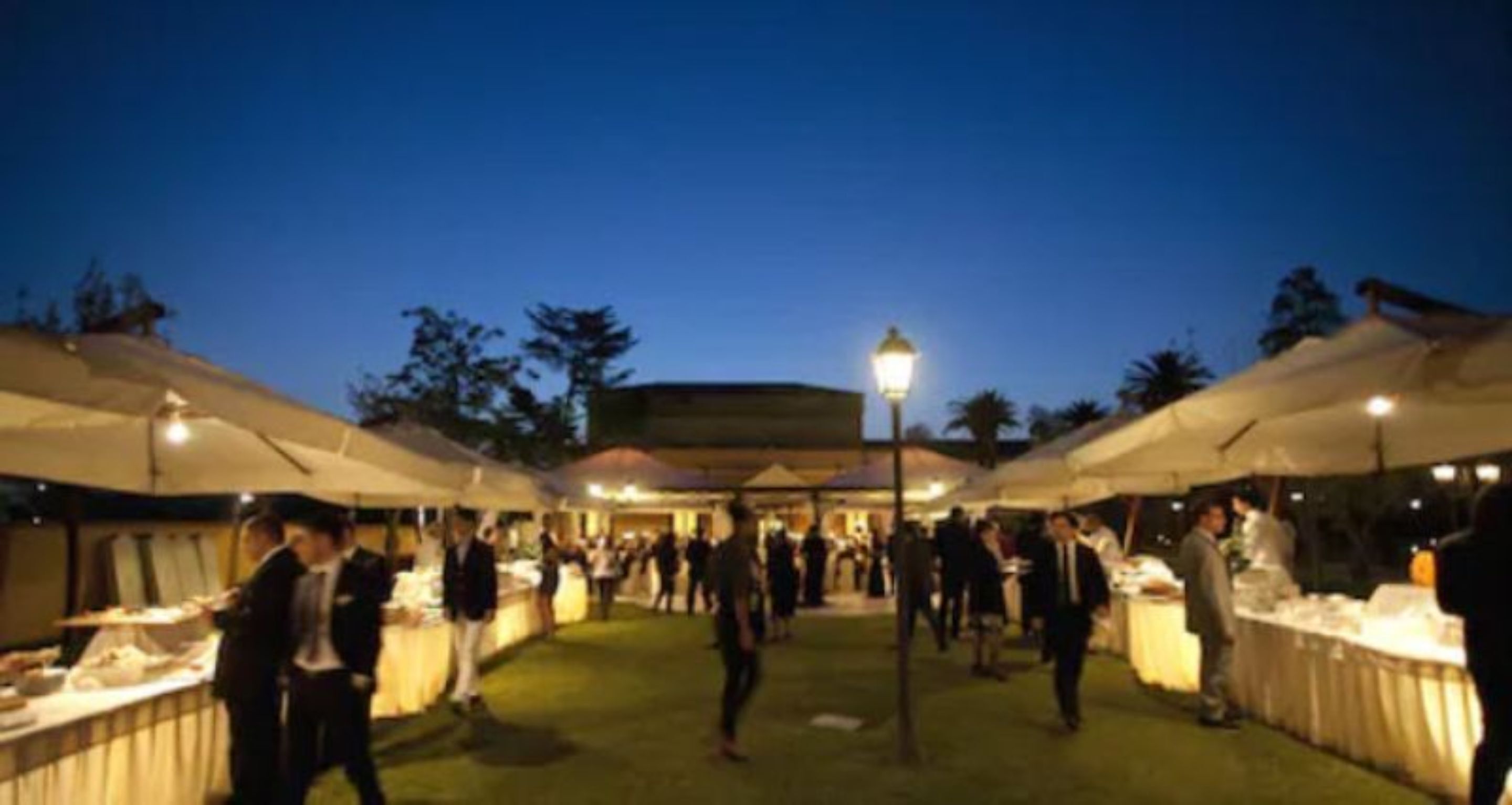 outdoor wedding area