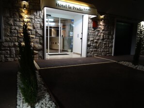 Front of property – evening/night