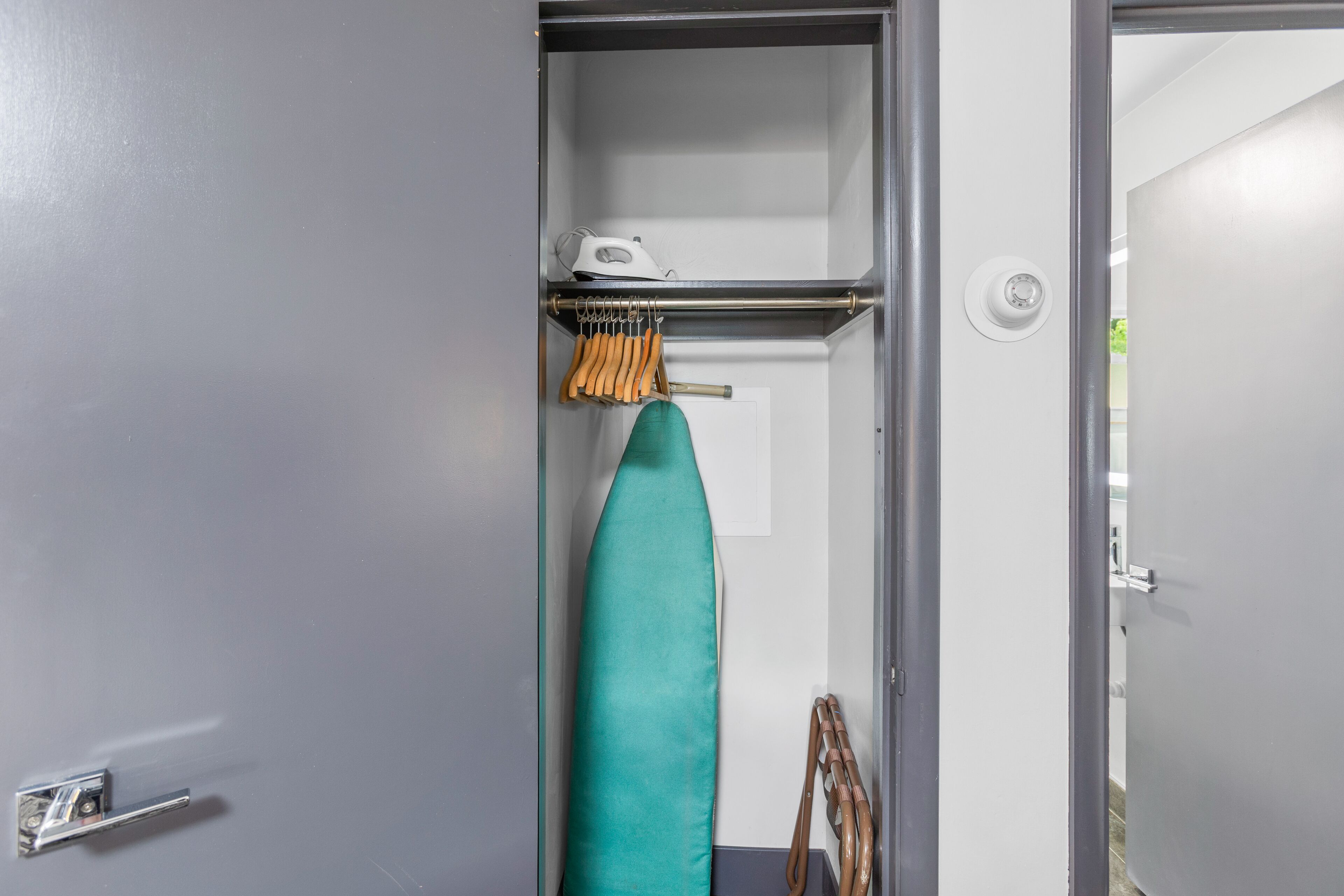 1 bedroom, blackout curtains, iron/ironing board, free wifi