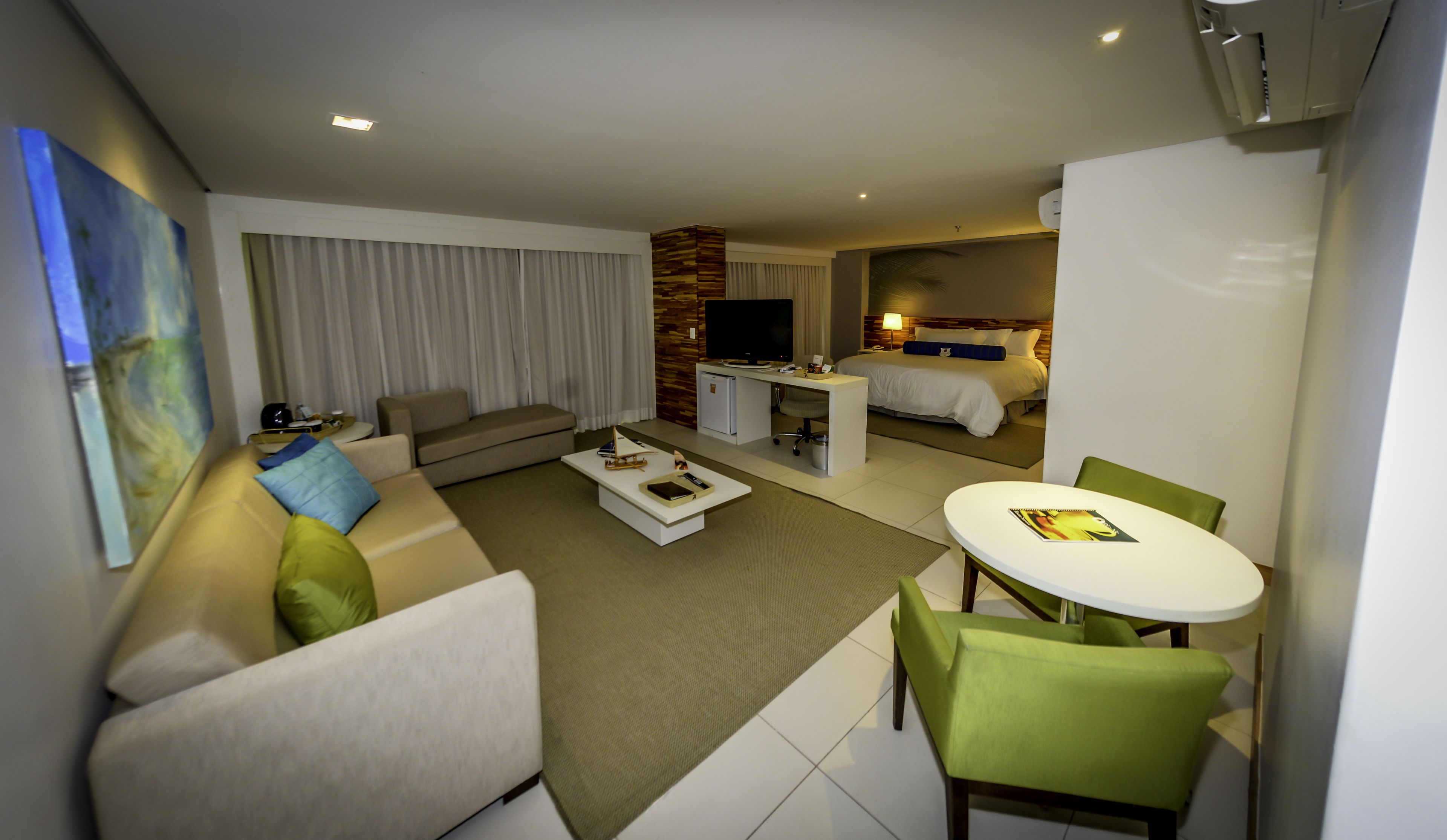 suite, 1 king bed, balcony, oceanfront | living room | 32-inch led tv with cable channels, tv