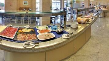 Daily buffet breakfast (EUR 14 per person)