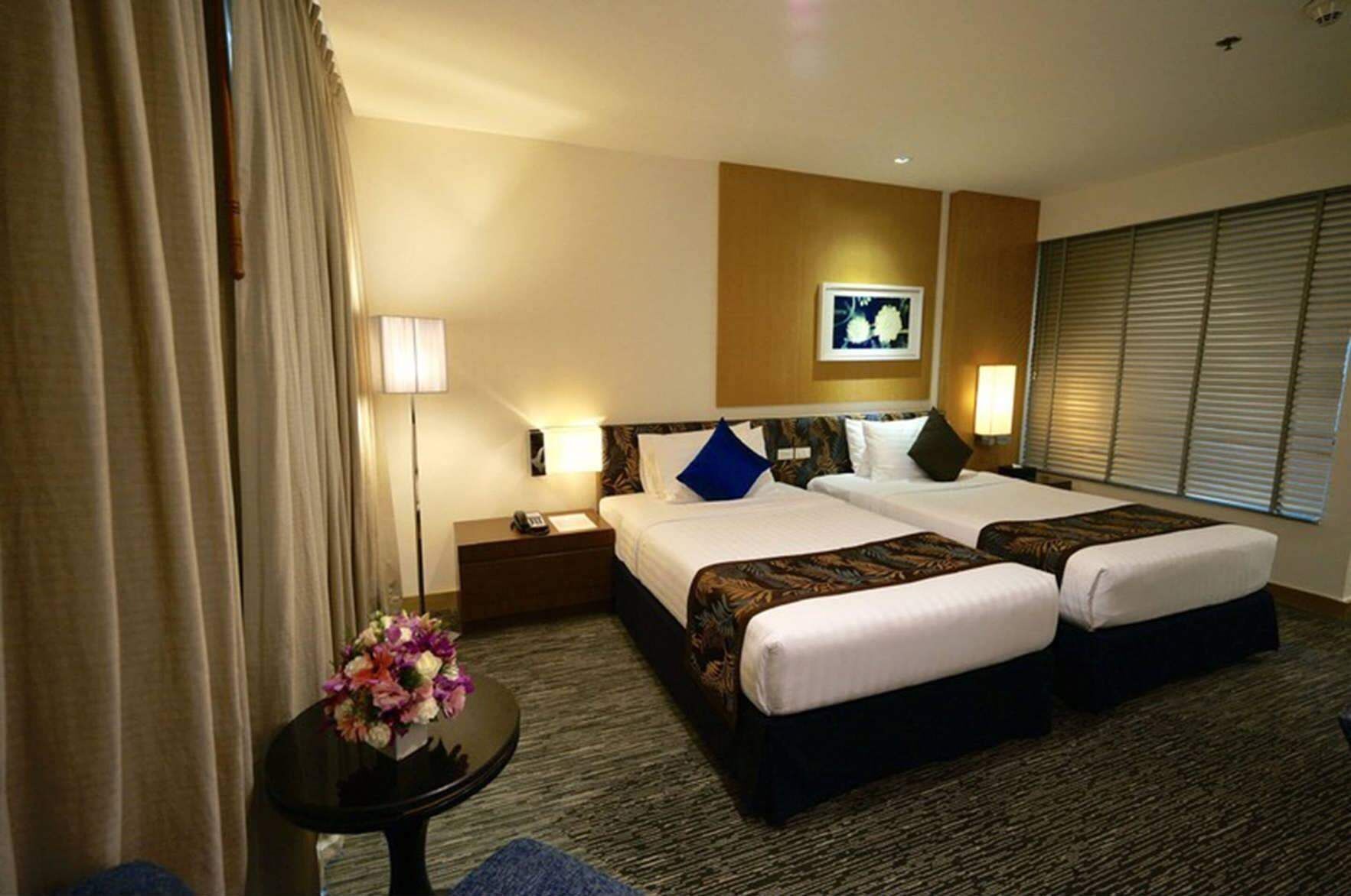 In-room safe, desk, laptop workspace, blackout drapes