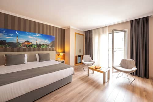 Chambre Exécutive, 1 trÚs grand lit | Literie de qualité supérieure, matelas Select Comfort, minibar