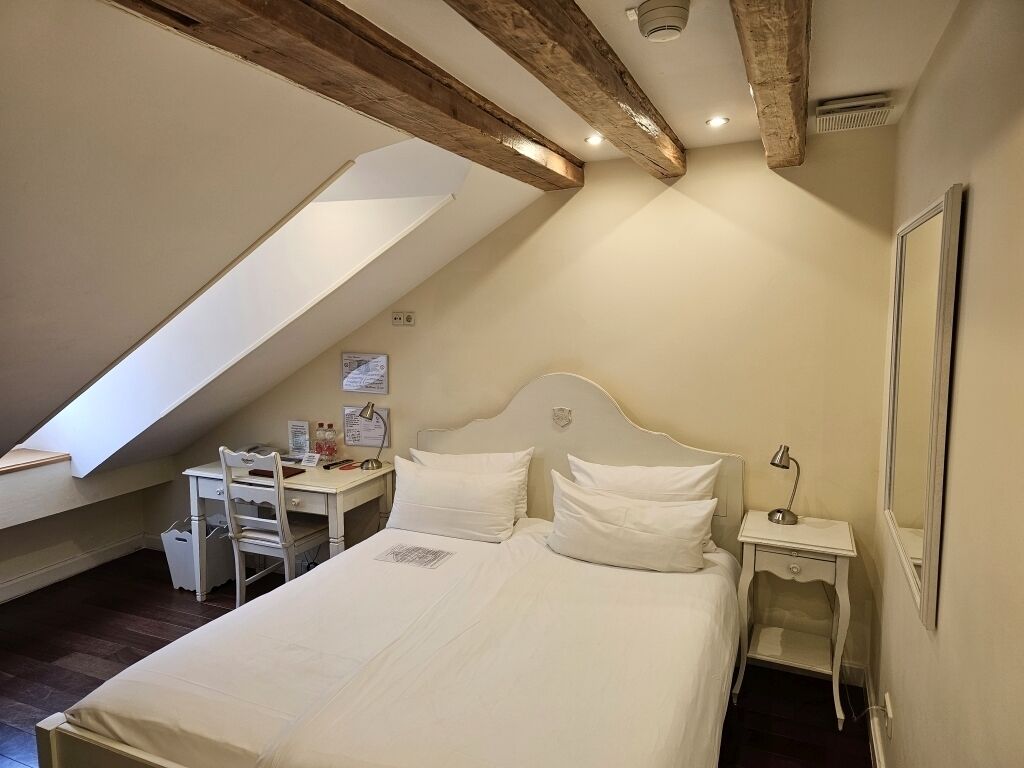 Classic Double Room - Attic | Hypo-allergenic bedding, memory foam beds, in-room safe, desk
