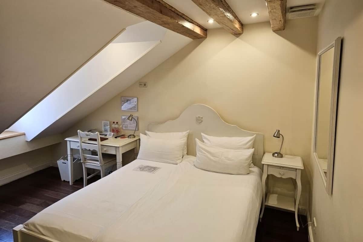 Classic Double Room - Attic | Hypo-allergenic bedding, memory foam beds, in-room safe, desk