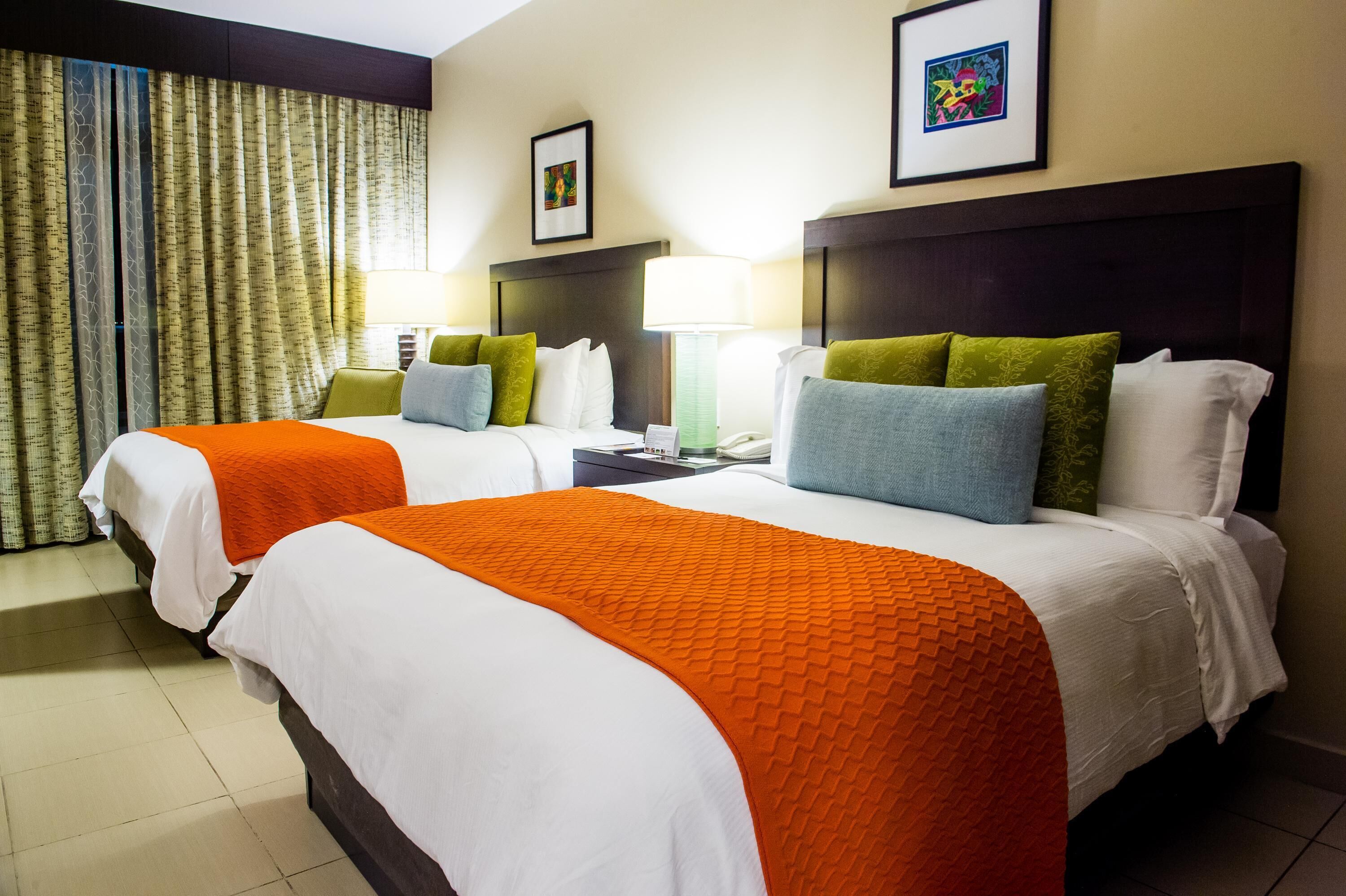 In-room safe, desk, laptop workspace, blackout curtains