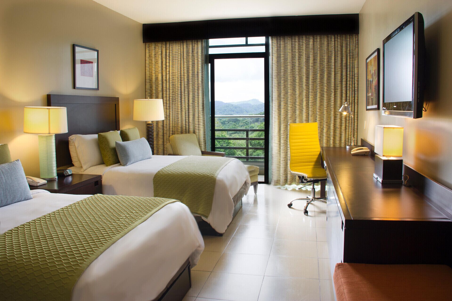 In-room safe, desk, laptop workspace, blackout curtains