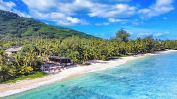 Dinner served, local and international cuisine, beach views