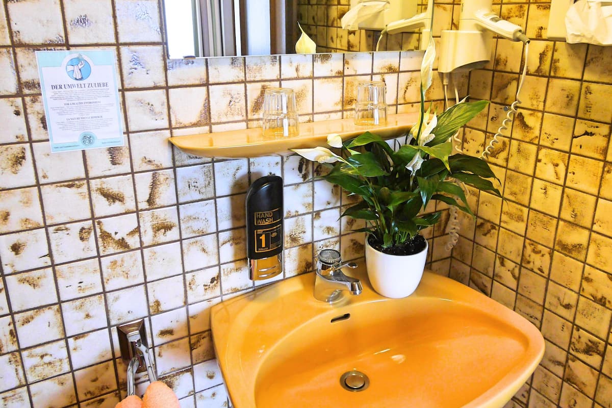 comfort double room, non smoking | bathroom | shower, free toiletries, hair dryer, towels