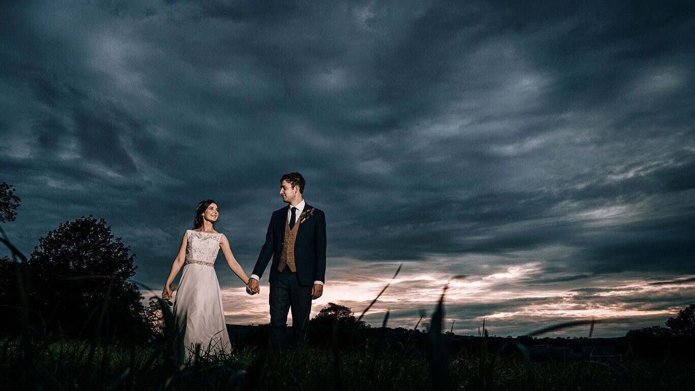 outdoor wedding area