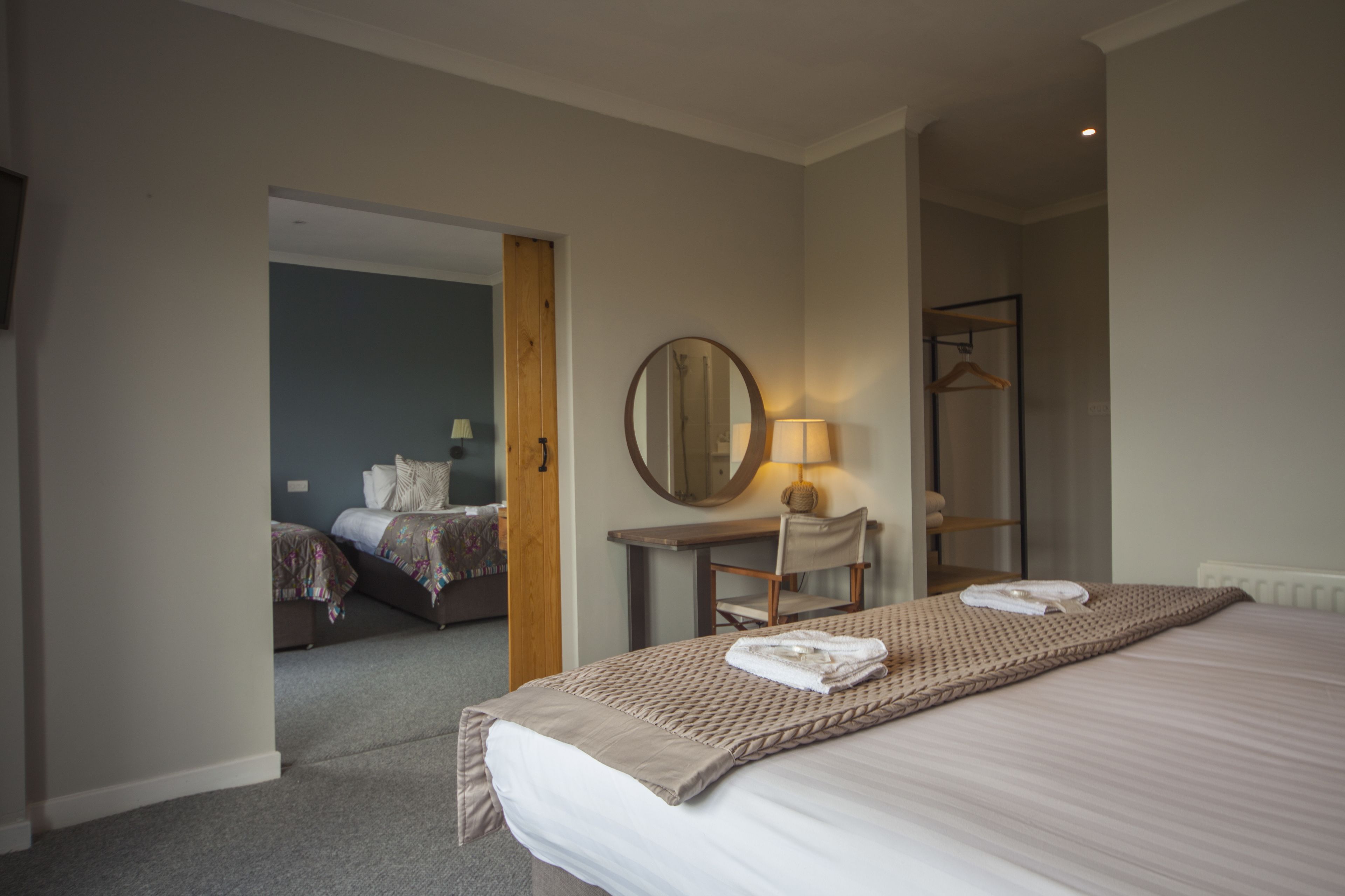 family suite, 2 bedrooms, balcony | desk, blackout curtains, iron/ironing board, free wifi