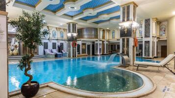 Indoor pool, seasonal outdoor pool