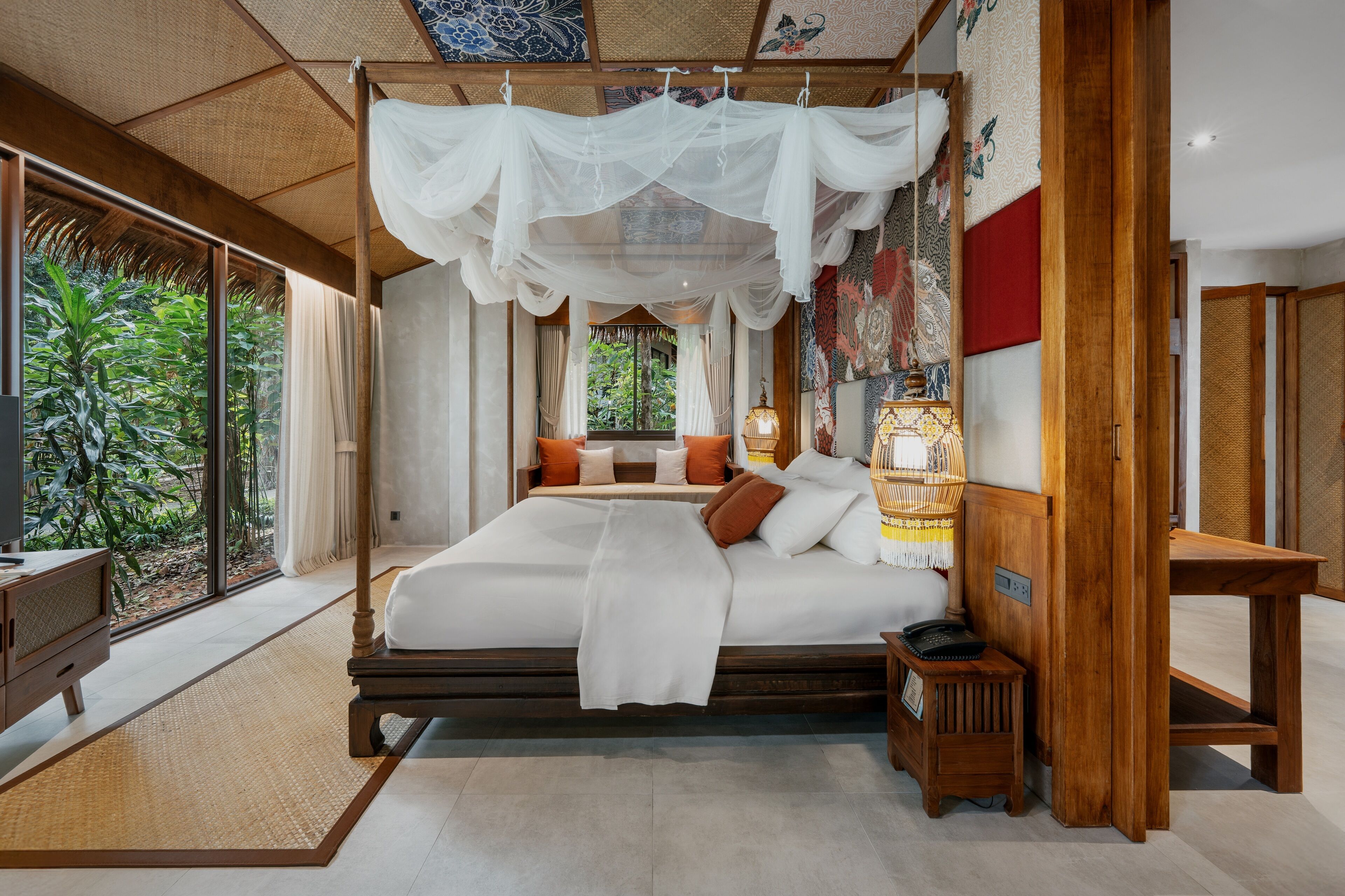 One Bedroom with Bathtub Villa | Sengetøy av topp kvalitet, senger med Select Comfort-madrass og minibar