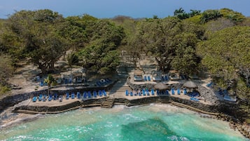 Bar de plage, kayak, canoë