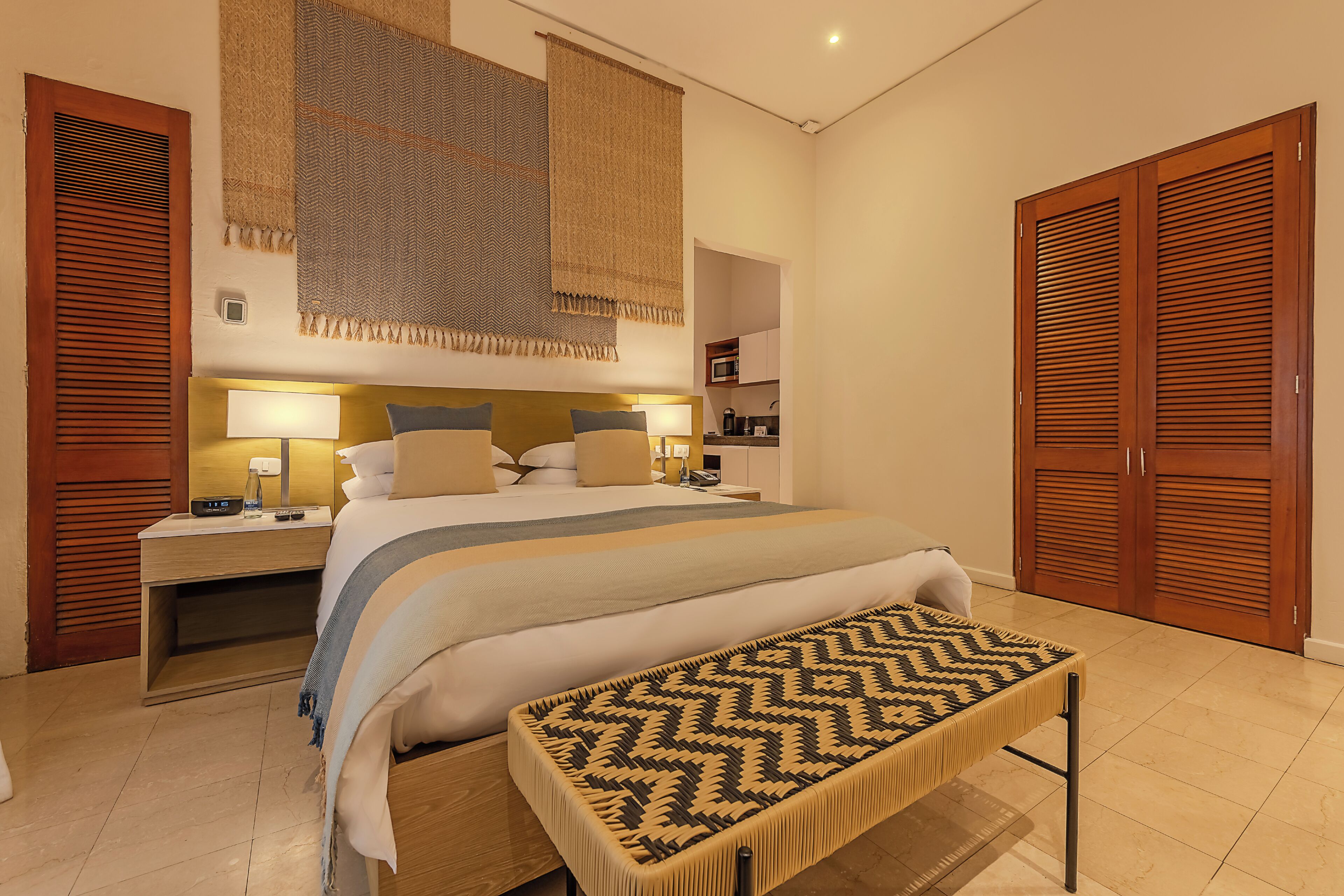 Premium bedding, down comforters, minibar, in-room safe