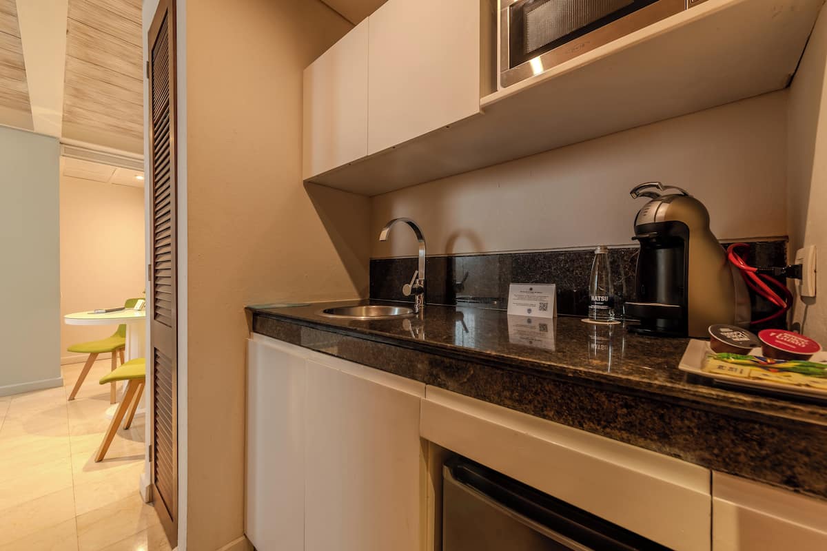 microwave, dishwasher, espresso maker