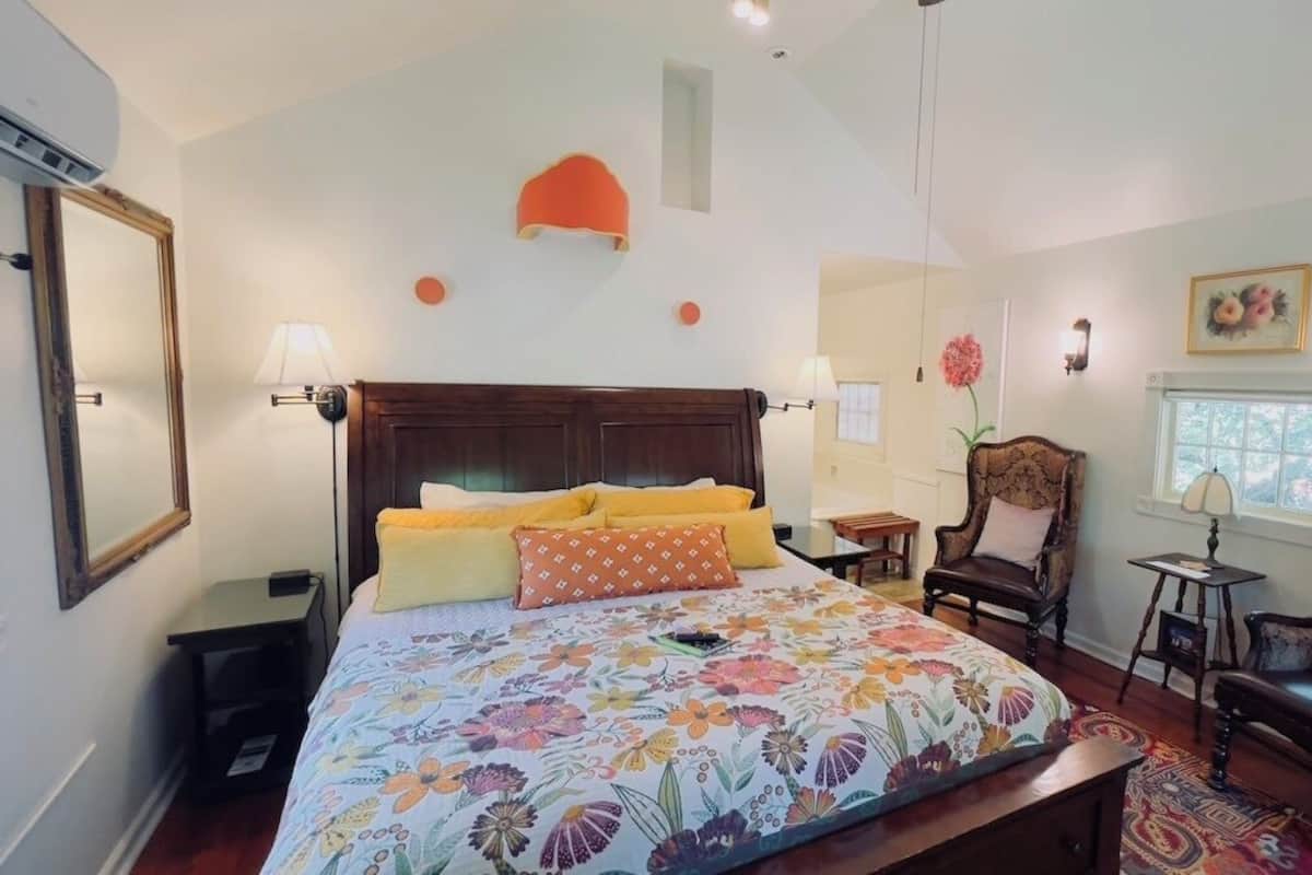 Romantische Ferienhütte, 1 King-Bett, Whirlpool