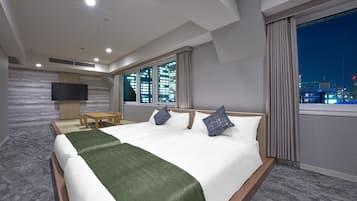 Quarto duplo luxo, para não fumantes (Tatami Area, 2023 Renewal) | Cofres nos quartos, cortinas blackout, ferros/tábuas de passar roupa