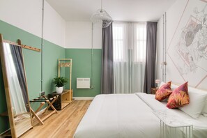 Suite | 1 habitación, ropa de cama de alta calidad y cortinas blackout