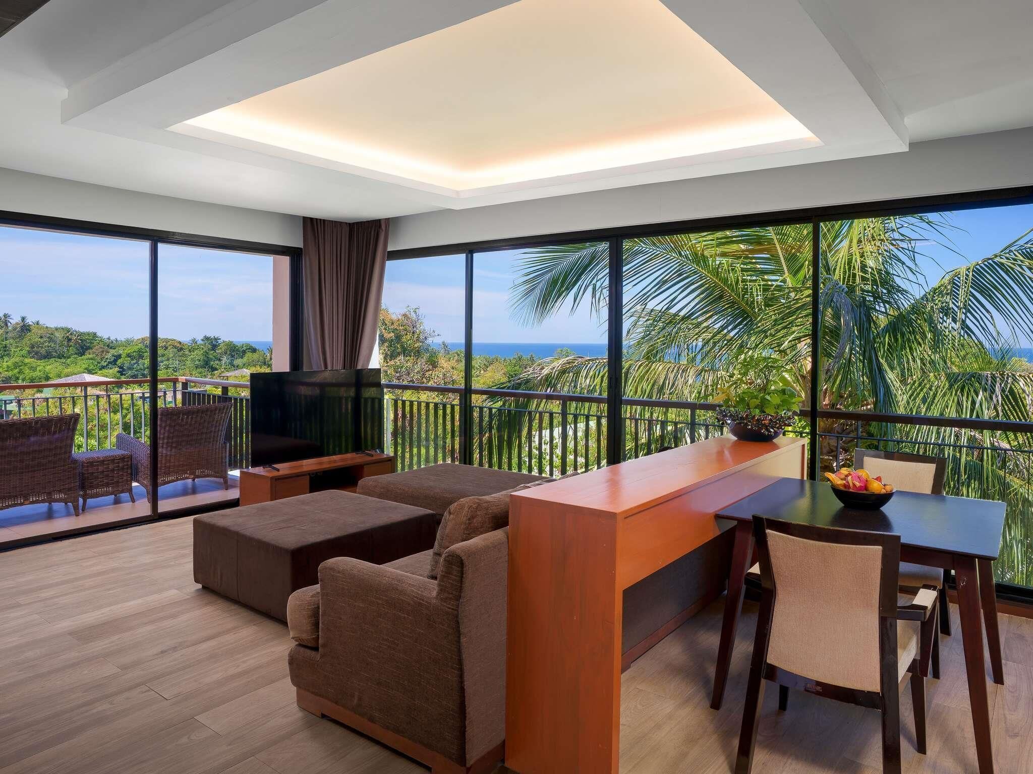 Familien-Suite, 1 King-Bett, Balkon, Meerblick