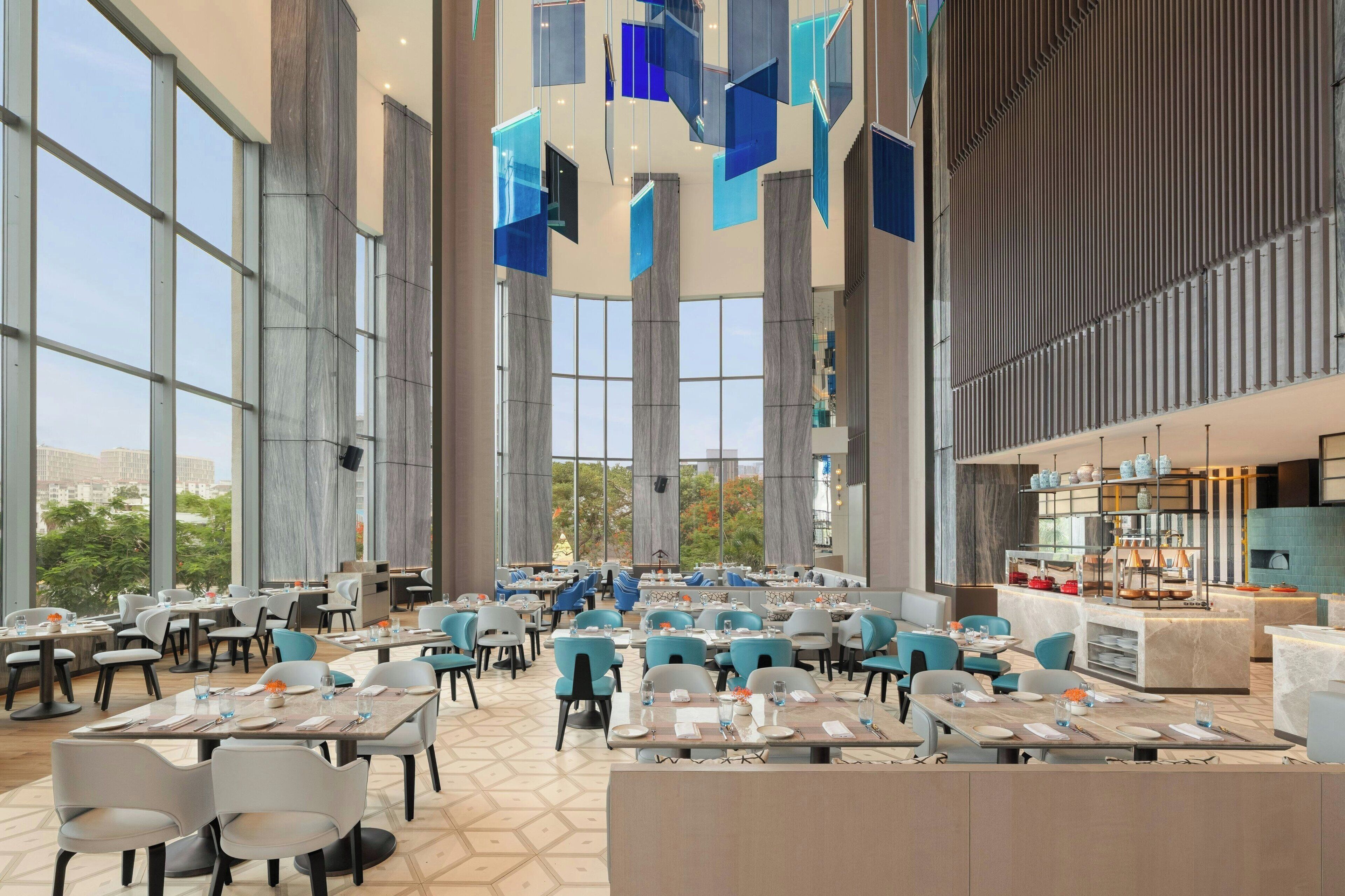 4 restaurants, breakfast, lunch, dinner served; international cuisine