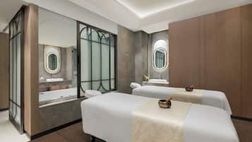Couples treatment rooms, deep-tissue massages, Swedish massages