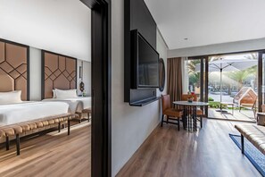 Minibar, coffre-fort, espace de travail pour ordinateurs portables