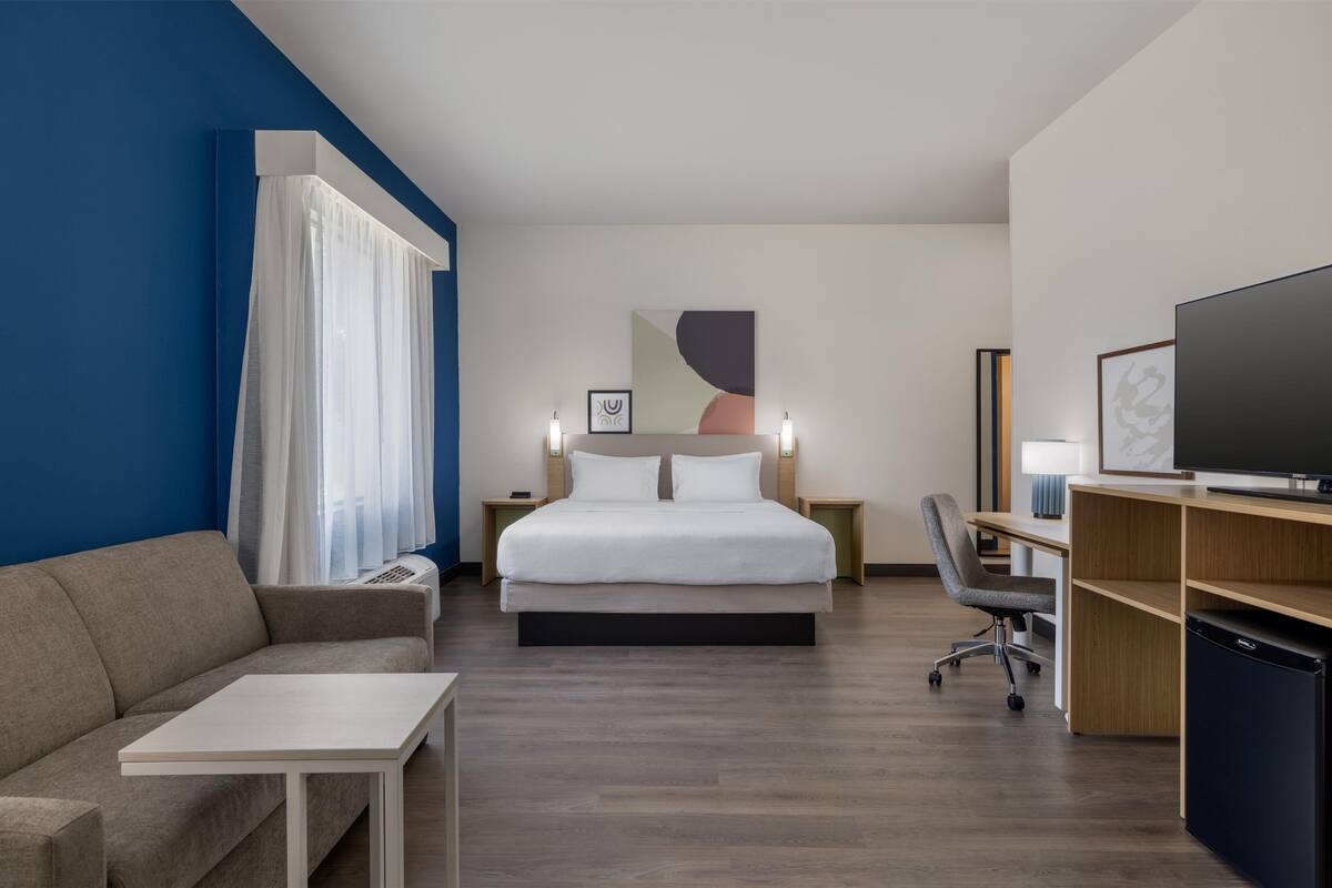 Chambre, 1 trÚs grand lit et 1 canapé-lit | Coffres-forts dans les chambres, bureau, chambres insonorisées