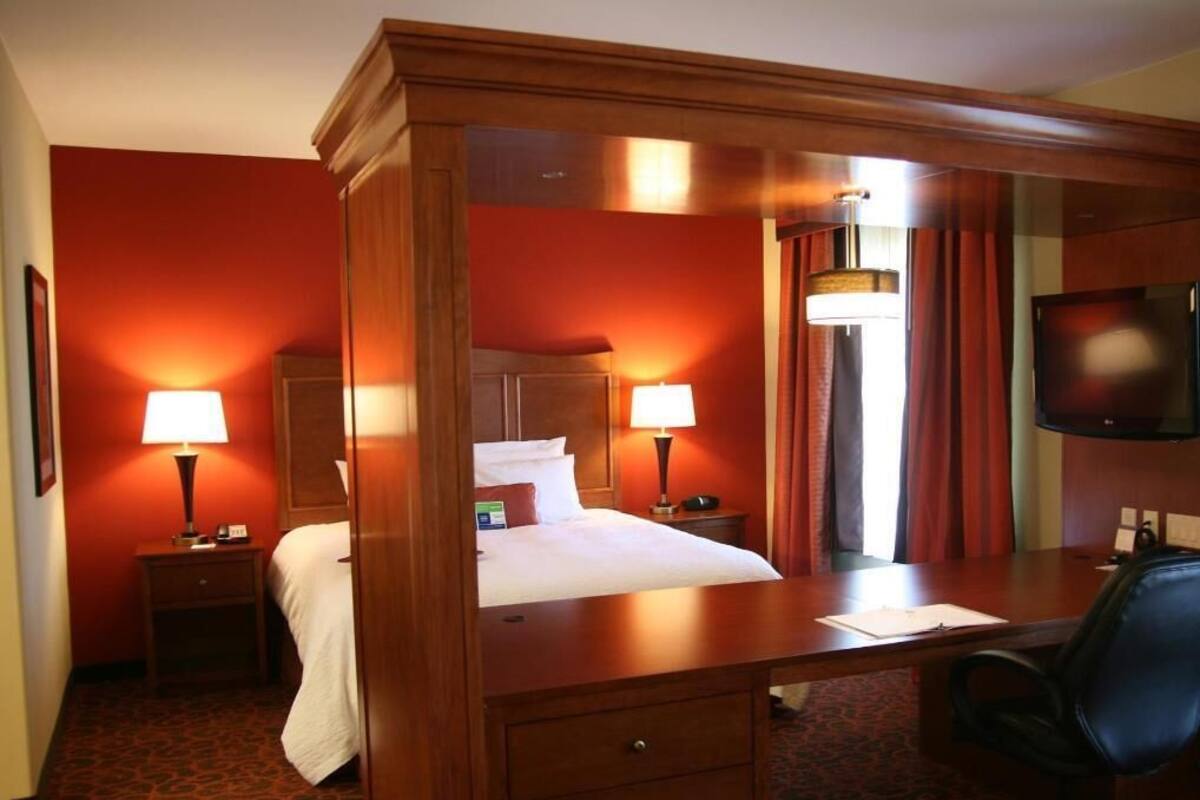 Pillowtop beds, blackout drapes, iron/ironing board