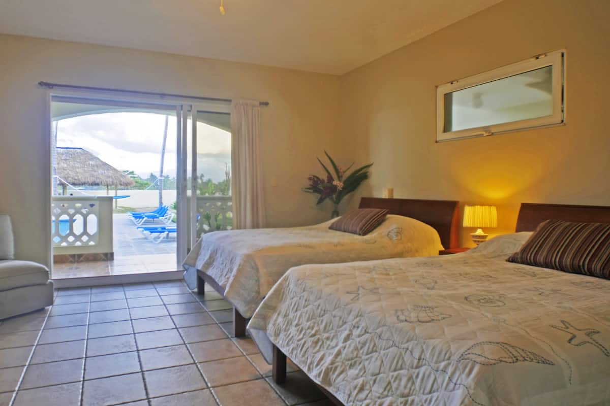 Double Room, 2 Double Beds, Ocean View, Beachfront | 10 bedrooms, Select Comfort beds, individually decorated