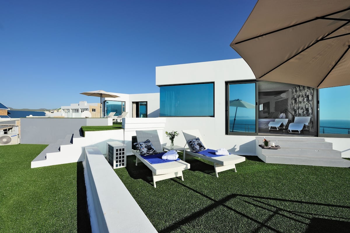 Luxe penthouse (Seascape) | 1 slaapkamer, lakens van Egyptisch katoen, luxe beddengoed
