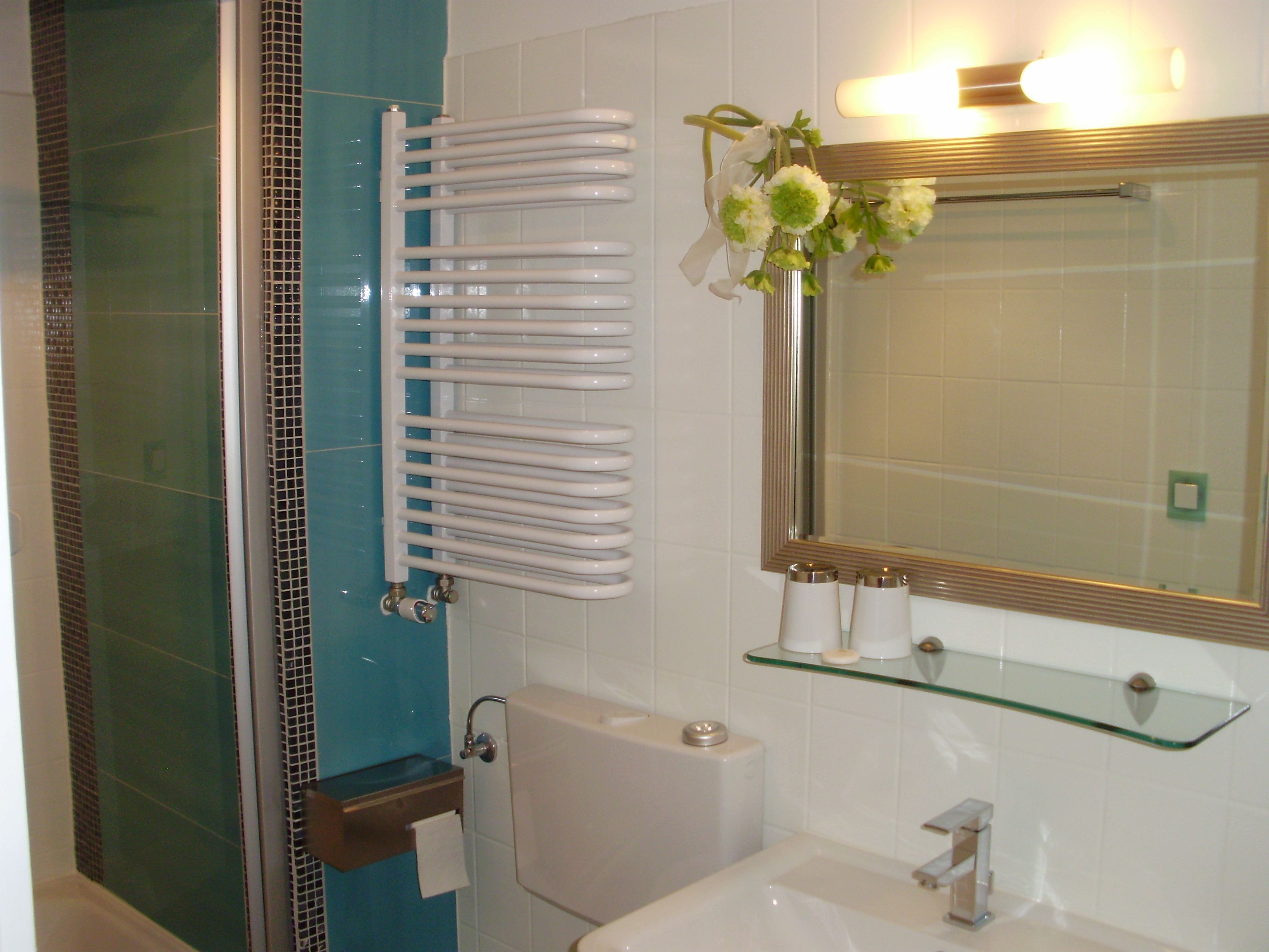 double room, 1 queen bed | bathroom | shower, free toiletries, hair dryer, towels