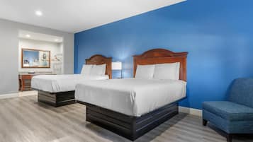 Standard Room, 2 Queen Beds, Non Smoking, Refrigerator & Microwave | 1 bedroom, minibar, desk, iron/ironing board